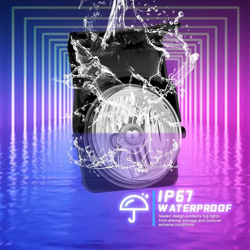 Fog Lights Assembly Replacement for 2003-2006 GMC Sierra 1500 2500 3500 Fog Lamps with H10 12V 45W Halogen Bulbs,Wiring Harness and Switch(Clear Lens) in Kuwait