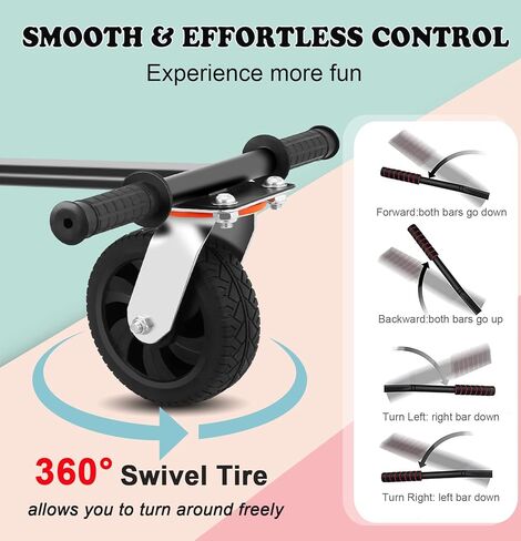 ملحق مقعد هوفر بورد للأطفال قابل للتعديل بطول 6.5 بوصة و8 بوصة و10 بوصة وعجلتين ذاتي التوازن سكوتر هوفر بورد كارت ملحق للأطفال/الكبار مع 6 أشرطة إضافية in Kuwait