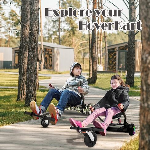 ملحق مقعد هوفر بورد للأطفال قابل للتعديل بطول 6.5 بوصة و8 بوصة و10 بوصة وعجلتين ذاتي التوازن سكوتر هوفر بورد كارت ملحق للأطفال/الكبار مع 6 أشرطة إضافية in Kuwait