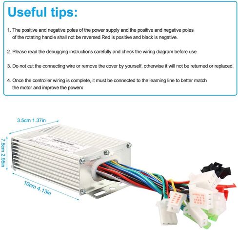 Brushless Controller, 36V/48V Aluminium Alloy E-Bike Brushless Motor Controller for Electric Bicycle Scooter in Saudi Arabia