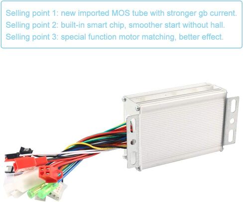 Brushless Controller, 36V/48V Aluminium Alloy E-Bike Brushless Motor Controller for Electric Bicycle Scooter in Saudi Arabia