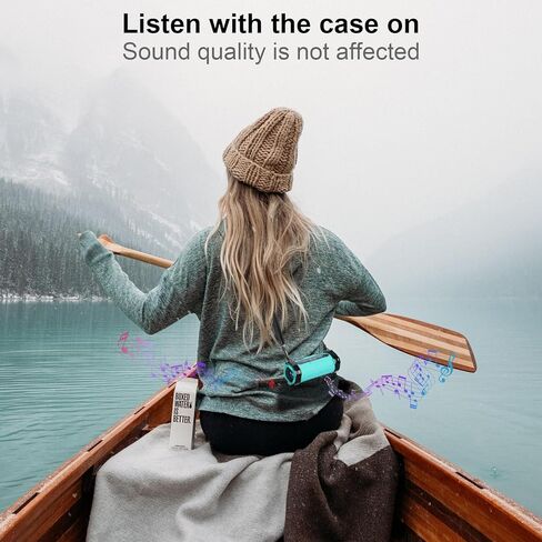 غطاء حافظة من السيليكون من TXEsign لمكبر صوت بلوتوث محمول JBL Flip 6، حافظة واقية JBL Flip 6 حامل مكبر صوت محمول مع حزام كتف وحزام دراجة لدرابزين عربة الجولف (أسود) in Kuwait