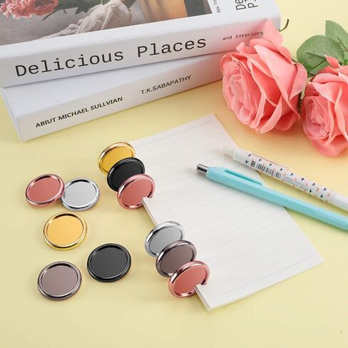 55 Pieces Discs Binding Ring Discs Discbound Plastic Expansion Discs Arc System Notebooks Planners with 5 Plastic Boxes in Saudi Arabia