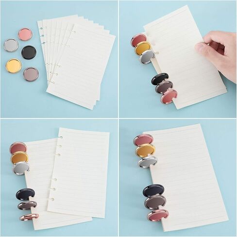 55 Pieces Discs Binding Ring Discs Discbound Plastic Expansion Discs Arc System Notebooks Planners with 5 Plastic Boxes in Saudi Arabia