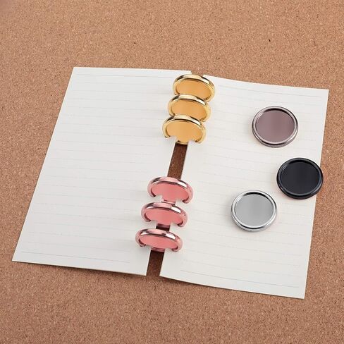 55 Pieces Discs Binding Ring Discs Discbound Plastic Expansion Discs Arc System Notebooks Planners with 5 Plastic Boxes in Saudi Arabia