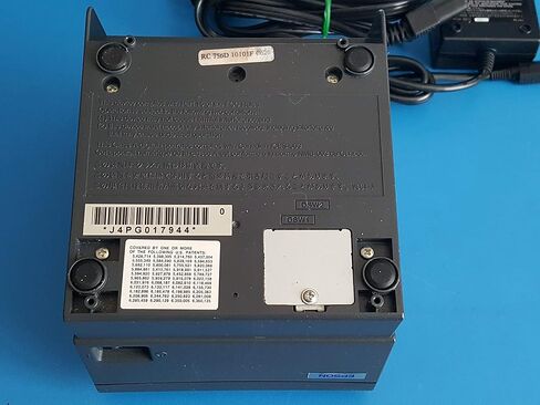 Epson TM-T88IV Model M129H - Dark Gray POS Thermal Receipt Printer USB Port with Epson PS-180 Power Supply & 3 Rolls of Receipt Paper - (Renewed) in Saudi Arabia