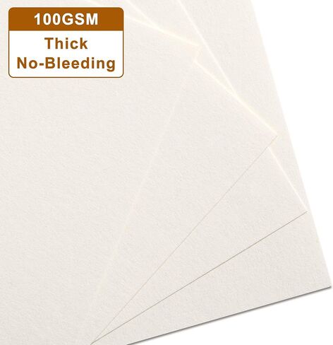 A6 Blank Paper, A6 Refill Paper, 6 Holes Pouched Loose Leaf Paper for A6 Filofax Personal Binder Planner, 80 Sheets/160 Blank Pages, 4.1 x 6.6 inches, Beige (2) in Kuwait
