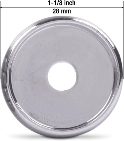 أقراص لنظام Discbound لدفاتر الملاحظات والمخططات والمجلات، سبيكة معدنية 28 مم، 11 قطعة - فضي in Kuwait