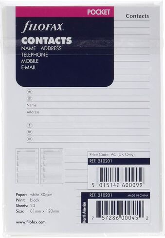 اسم الجيب/العنوان/الهاتف من Filofax (B210201) in Saudi Arabia