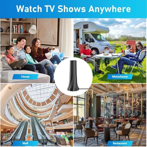 TV Antenna for Smart TV，Antenna for TV Without Cable with 560+ Miles Coverage Range,Amplified Signal Booster Support Smart TV and All Older TV's,with High Performance Coax Cable. in Kuwait