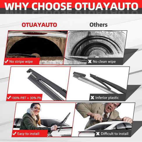 OTUAYAUTO Premium Windshield Wiper Blades - Replacement for SCION XB 2004-2006 - Precision Fit, All-Weather Performance, J/U Hook Front Window Wiper Blades - 20"+20" (Pack of 2) in Saudi Arabia