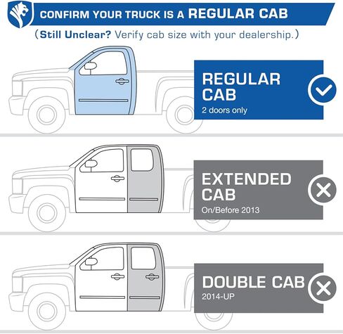 لوحات تشغيل Tyger Auto مقاس 3.5 بوصة متوافقة مع 2007-2018 Chevy Silverado GMC Sierra 1500؛ 2007-2019 2500 3500HD؛ 2019 LD/Limited | Reg Cab | TG-SS2C35298 | قضبان نيرف ذات خطوة جانبية in Kuwait