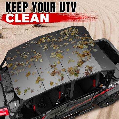 سطح علوي من الألومنيوم A & UTV PRO لسيارة Polaris General 4 1000 / General XP 4 1000 2016-2023، ملحقات غطاء واقي من الشمس ذات السقف الصلب من البوليستر الرياضي الثقيل مكونة من 4 قطع، استبدل OEM # 2883781، 4 مقاعد in Saudi Arabia