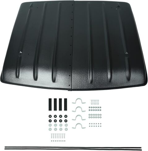 Black Plastic Hard Roof Top Compatible with Kawasaki Mule 600 610 SX 4X4 Accessories 2005-2022, UTV Top Replace for KAF600-005B in Kuwait