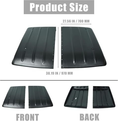 Black Plastic Hard Roof Top Compatible with Kawasaki Mule 600 610 SX 4X4 Accessories 2005-2022, UTV Top Replace for KAF600-005B in Kuwait