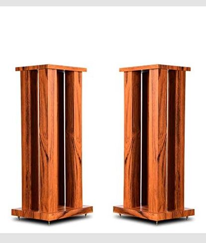 M5 Speaker Stands HiFi Audio MDF Loudspeaker Racks 24 inch Supports 150 Lbs for Bookshelf Speakers Pair (PVC Wood Finish) in Saudi Arabia