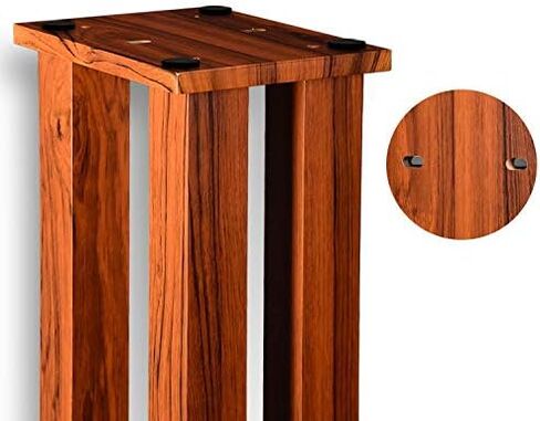 M5 Speaker Stands HiFi Audio MDF Loudspeaker Racks 24 inch Supports 150 Lbs for Bookshelf Speakers Pair (PVC Wood Finish) in Saudi Arabia