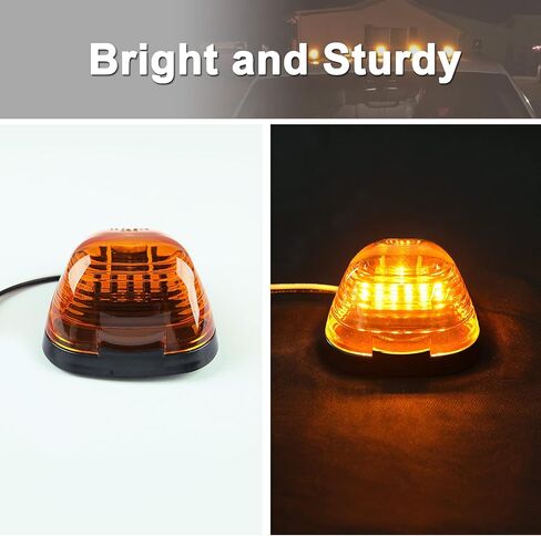 5 قطع من مصابيح علامة كابينة الشاحنة الكهرمانية البديلة لـ 1996-2016 f150 f250 f350 f450 f550 e150 e250 e350 e450 الكابينة العلوية للسقف تشغيل ماركر أضواء التخليص مجموعة المصابيح مع تسخير الأسلاك 264142am in Kuwait