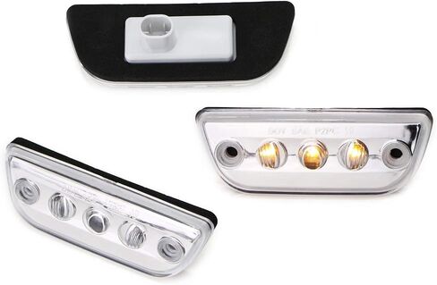 iJDMTOY 5pc Amber Lens Super Bright Amber Full LED Front Cab Roof Marker Lights Compatible with Kenworth T680 T770 T880, Peterbilt 579 Semi-Truck in Saudi Arabia