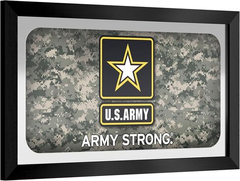 Wall Mirror - Ready-to-Hang United States Army Digital Camo Black Framed Rectangle Mirror - for Pub, Game Room, Garage or Home Bar in Saudi Arabia