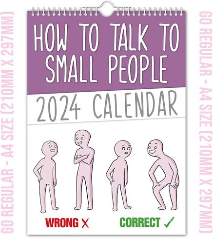 كيفية التحدث مع الأشخاص الصغار - تقويم الحائط لعام 2024 in Kuwait