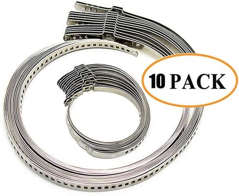 الفولاذ المقاوم للصدأ العالمي قابل للتعديل المحور السيرة الذاتية المشتركة التمهيد تجعيد المشبك عدة، 10 قطعة رمح العالمي السيرة الذاتية التمهيد المشابك (5 قطعة صغيرة + 5 قطعة كبيرة) in Kuwait