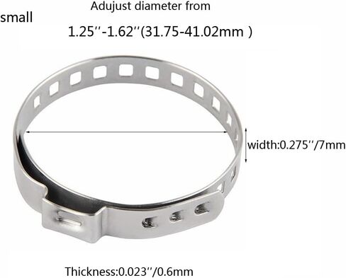 الفولاذ المقاوم للصدأ العالمي قابل للتعديل المحور السيرة الذاتية المشتركة التمهيد تجعيد المشبك عدة، 10 قطعة رمح العالمي السيرة الذاتية التمهيد المشابك (5 قطعة صغيرة + 5 قطعة كبيرة) in Kuwait