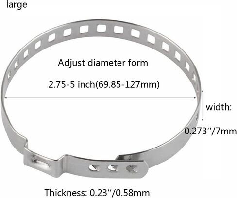 الفولاذ المقاوم للصدأ العالمي قابل للتعديل المحور السيرة الذاتية المشتركة التمهيد تجعيد المشبك عدة، 10 قطعة رمح العالمي السيرة الذاتية التمهيد المشابك (5 قطعة صغيرة + 5 قطعة كبيرة) in Kuwait