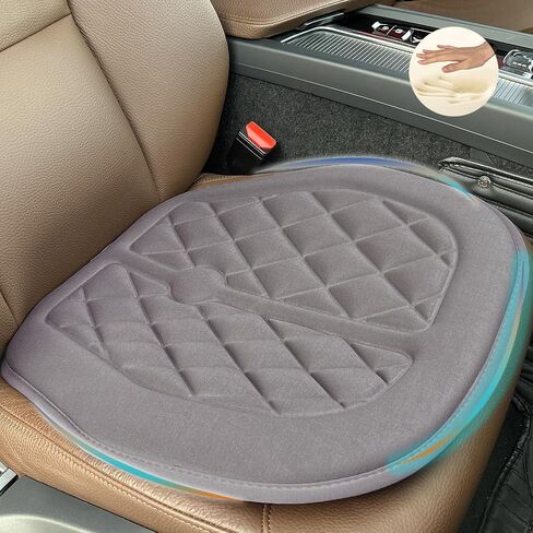 Big Ant Car Seat Cushion, Comfort Memory Foam Driver Seat Cushion Improve Driving View, Sciatica and Lower Back Pain Relief, Seat Cushions for Car Seat Driver, Office Chair, Wheelchair - Black in Kuwait