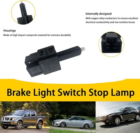 1S5863 Stop Light Switch JA4496 201-1962 Brake Light Switch 25320-AX00C Compatible with Nissan Altima Rogue Sentra Frontier Armada Maxima Murano Pathfinder Xterra Versa Quest Juke EX35 FX35 45 G35 in Saudi Arabia