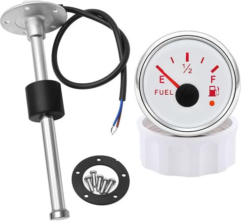 وحدة إرسال الوقود ومجموعة قياس 240-33ohm 7 "مجموعة مرسل مستوى وقود المياه للقوارب البحرية (أبيض) in Kuwait