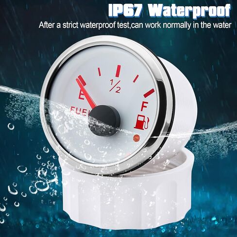 وحدة إرسال الوقود ومجموعة قياس 240-33ohm 7 "مجموعة مرسل مستوى وقود المياه للقوارب البحرية (أبيض) in Kuwait