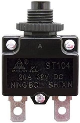 مفتاح إعادة ضبط Razor 20A لشفرات الحلاقة E100، E200، E300، eSpark، صاروخ الجيب، القوة الأرضية، دريفتر القوة الأرضية، والمروحية الصغيرة (مفتاح قاطع الدائرة الأصلي 20 أمبير من Razor Factory) in Saudi Arabia