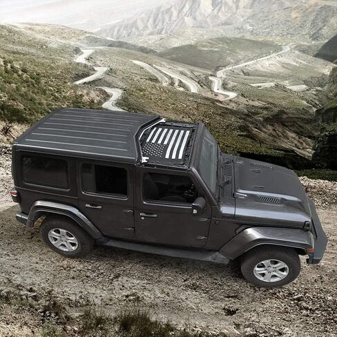 is suitable for Jeep Wrangler 2018-2019 JL JLU 2020 Jeep Gladiator JT 2 door and 4 door sunshade bikini top soft top mesh sunshade sun UV protection modification accessories in Saudi Arabia