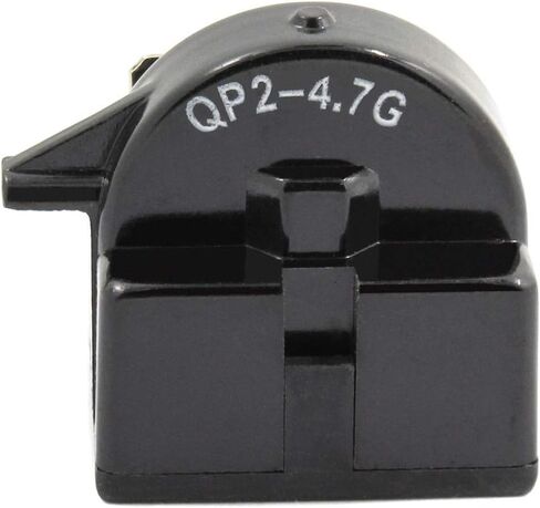 1 قطعة QP2-4.7 بدء التتابع 1 دبوس مع حامي الثلاجة الزائد مناسب لضاغط LG Kenmore Vissani Danby يستبدل QP2-4.7 4.7 أوم PTC Starter 6750C-0005P in Kuwait