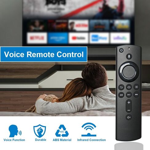 2nd Gen Voice Remote Control Replacement with Remote Cover for :-Fire Tv Stick Lite/TV Stick 2nd Gen/TV Stick 3rd Gen/TV Stick 4K/ TV Stick 4K Max/TV Cube (1st Gen, 2nd Gen)/ :-Fire TV 3rd Gen in Saudi Arabia