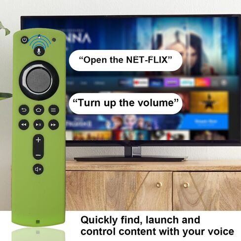 2nd Gen Voice Remote Control Replacement with Remote Cover for :-Fire Tv Stick Lite/TV Stick 2nd Gen/TV Stick 3rd Gen/TV Stick 4K/ TV Stick 4K Max/TV Cube (1st Gen, 2nd Gen)/ :-Fire TV 3rd Gen in Saudi Arabia