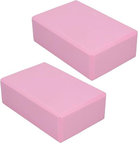 Pink Yoga Block, 2PCS Pink Yoga Blocks 2 Pack Foam Material for Meditation for Pilates in Kuwait