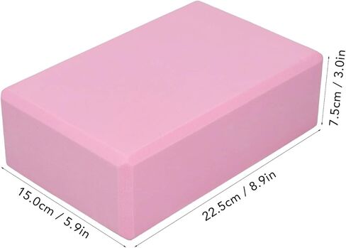 Pink Yoga Block, 2PCS Pink Yoga Blocks 2 Pack Foam Material for Meditation for Pilates in Kuwait