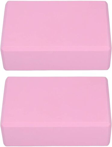 Pink Yoga Block, 2PCS Pink Yoga Blocks 2 Pack Foam Material for Meditation for Pilates in Kuwait