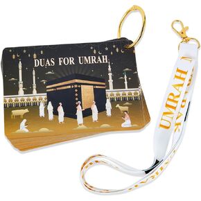 Umrah Dua Cards, Step by Step Guide Umrah Duas, Umrah Essentials, Umrah Mubarak Prayer Cards for lslamic Women Men