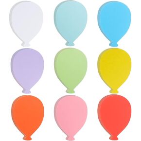 72 Pcs Balloon Cutouts Paper Cut Outs Assorted Color Balloons Accent Balloon Name Tag Bulletin Board Classroom Decoration for Teacher Student Back to School Party Supplies, 4.1x5.9 Inches