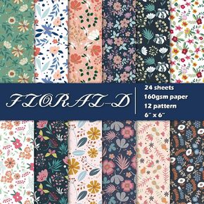 24 Sheets Scrapbook Paper, 6"X6" Inch Scrapbook Paper, 160gsm, 12 Designs Decorative Paper for Card Making Scrapbook Photo Album Decor (Wizard-A) in Kuwait