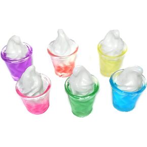 LPS Accessories Miniature Dollhouse Compatible with Littlest Pet Shop and Barbie Food Craft Sets Random Gift Bag Lots; Pets NOT Included… (Ice Cream 6pc.)
