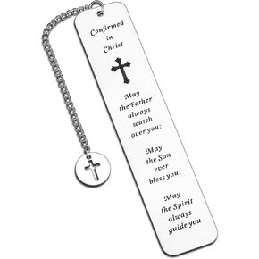 Confirmation Bookmark for Girls Boys Catholic Confirmation Gifts for Teen Girls Boys Christian Bookmark for Girls Boys Confirmation Bookmark for Godson Goddaughter Baptism Gifts