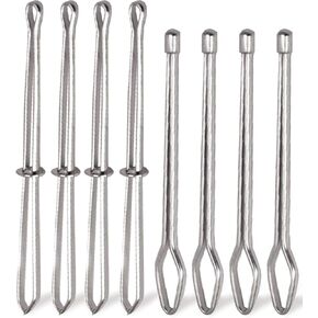 8Pcs Bodkin Sewing Tool Drawstring Threaders,Metal DIY Rope Threader Clip Easy Insert and Pull Bodkin Rope Threader Tool for Sweatpants,Hoodies,Swim Trunks Replacement Drawstring