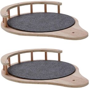 SHENGOCASE 2-Pack Cat Tree Tower Accessories Replacement Parts, Perch, Step, Platform Add-ons for Floor to Ceiling Cat Tree (13.4" x 17.3")