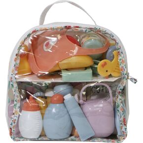 JC Toys Baby Doll Nursery 20 Piece Accessory Bag Berenguer Boutique! | Fitst Most Dolls | Nursery Accessories |Ages 2+
