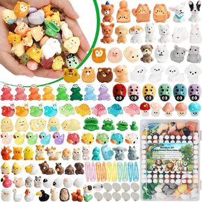 153pcs Ocean Mini Resin Animals 121 Styles Tiny Sea Resin Animals Figurines Miniature Little Plastic Animal for Garden Micro Landscape DIY Fish Tank Aquarium Potted Dollhouse Decor (Ocean)