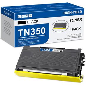 TN350 Toner Cartridge High Yield Replacement for Brother TN-350 TN 350 Toner Black to use with Intellifax 2820 2920 HL-2070N HL-2040 DCP-7020 MFC-7220 MFC-7420 MFC-7820N Printer 1 Pack